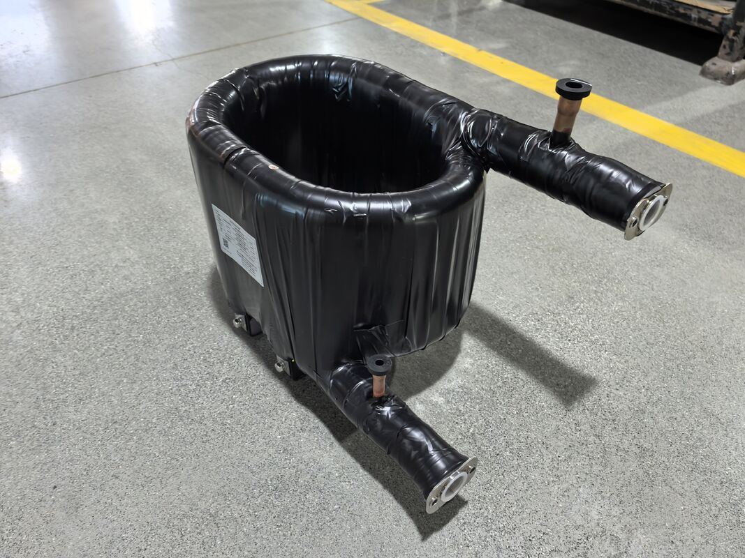 Zakres temperatury roboczej Minus 50 do 150 stopni Węzeł wymiennika ciepła koaksjalnego w strukturze rur Pojemność ogrzewania od 6 do 300 kW Zaprojektowany do systemów HVAC