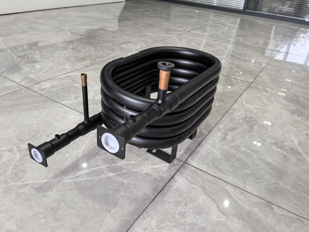 Ciśnienie wody 1,0Mpa wymiennik ciepła koaksjalny nadaje się do chłodniczych R22 R134a R407c R410a R32 R290 Pojemność od 5 do 300 kg