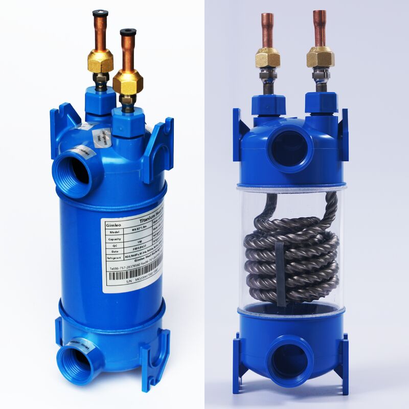 PP Out Shell Titanium Heat Exchanger Idealne ogrzewanie chłodzenie zakres temperatury operacyjnej Minus 200 do 400 stopni Celsjusza