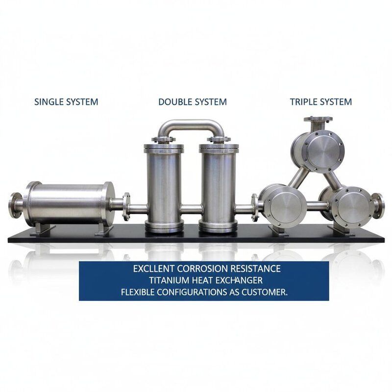 Doskonała odporność na korozję Lekki wymiennik ciepła tytanowy CIP Kompatybilny z zastosowaniami przemysłowymi