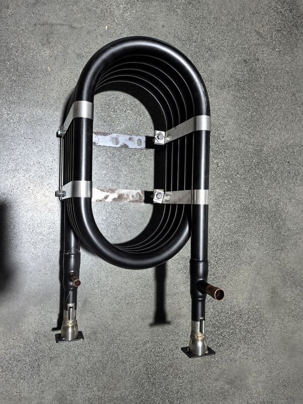 High-Pressure 4.2MPA Coaxial Heat Exchanger with Stainless Steel/Copper/Titanium Inner Tube and Customizable 3~20M Size for Heat Pump Condenser Applications