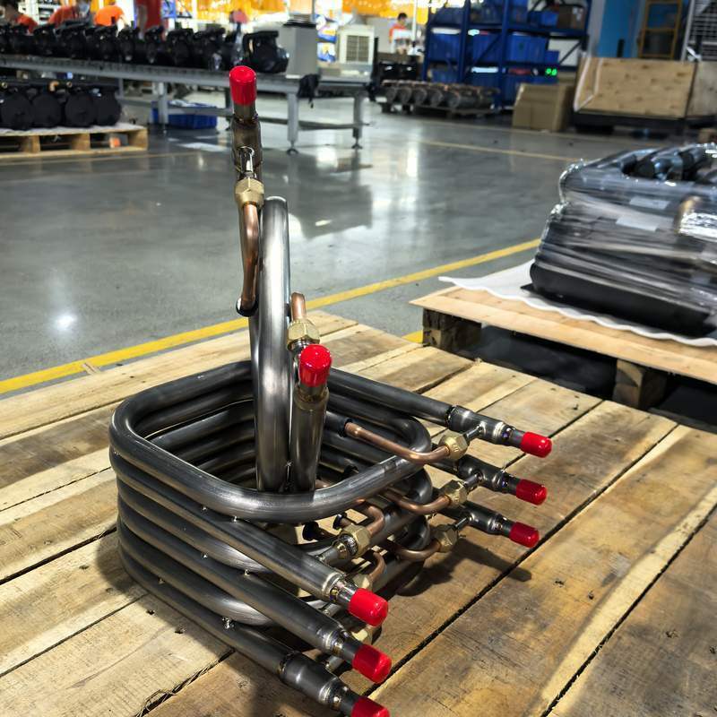 Zastosowany rozmiar Titanium TA1 Tube In Tube Heat Exchanger o pojemności cieplnej 4 kW dla zastosowań przemysłowych