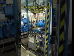 Tytanowy wymiennik ciepła  wyciek wody  kontrola